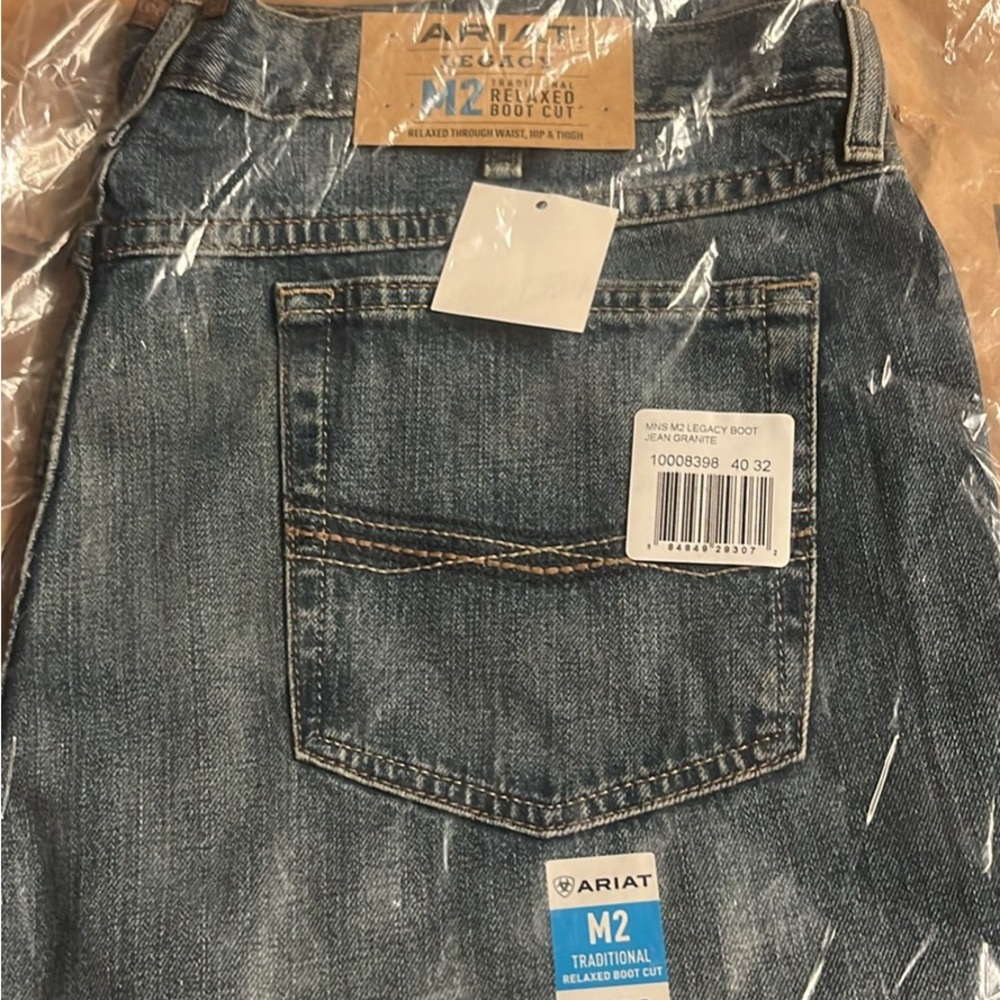 Ariat Men's M2 Relaxed Boot Cut Jeans - Blue